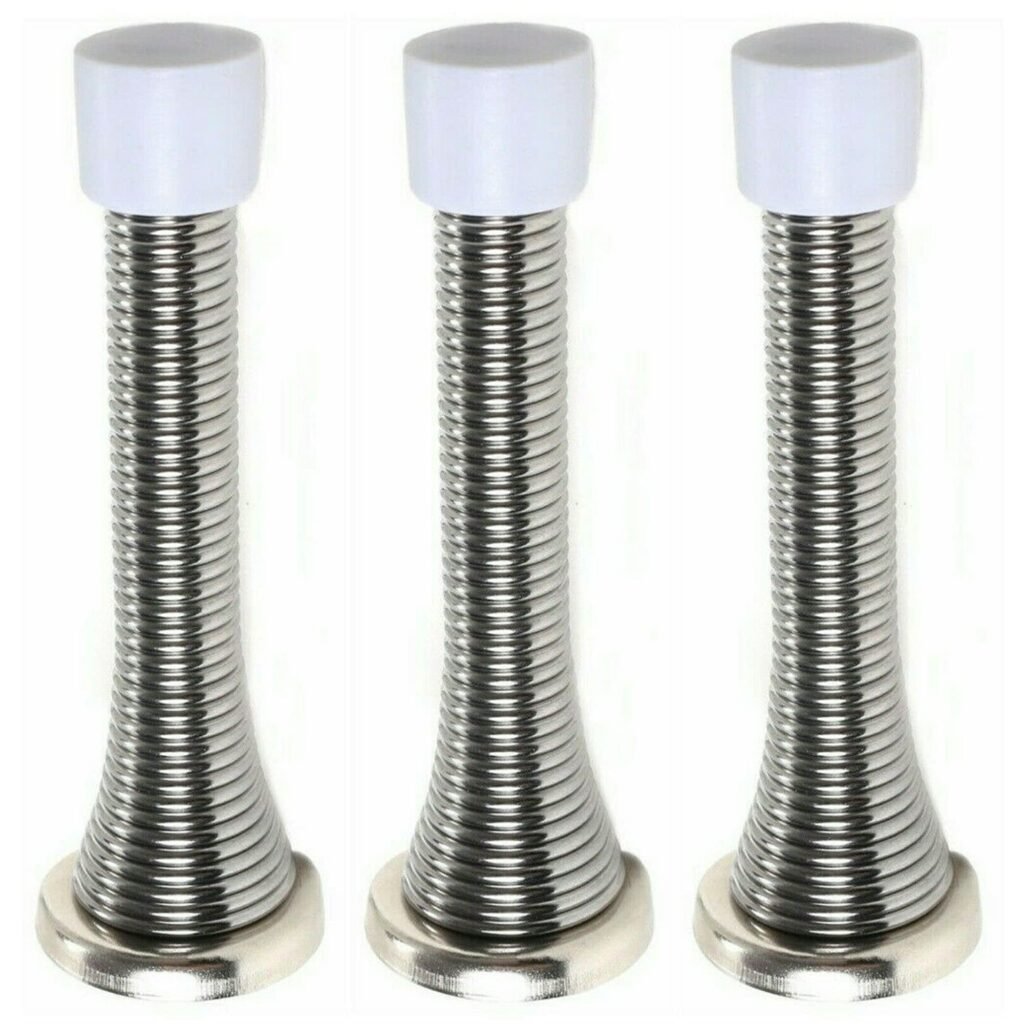 fiXte Wall Mounted Chrome Spring Door Stop