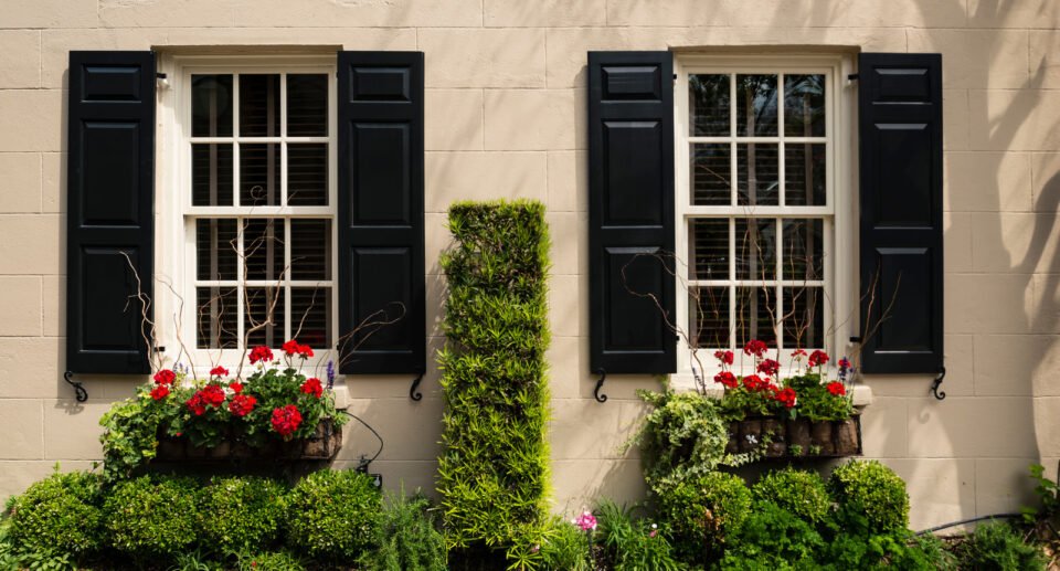 windows and window boxes planters displays adornments enhance architecture