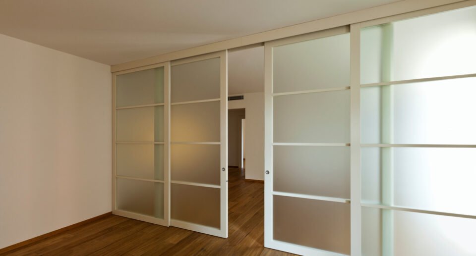 Glass pocket doors